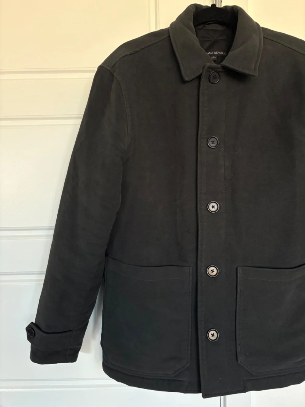 Banana Republic Men’s Black Button down Coat